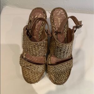 Woven Wedge Sandals